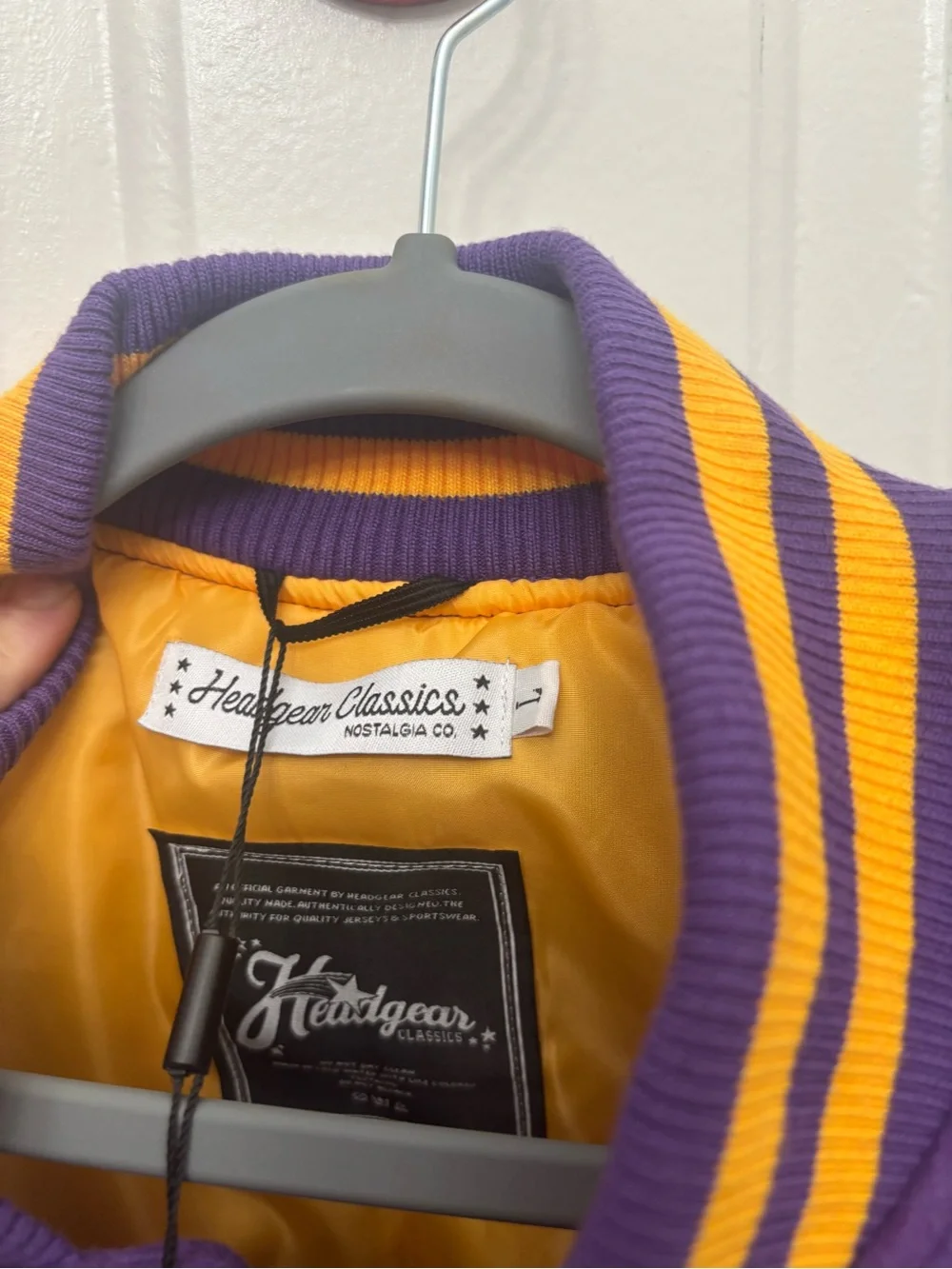 Headgear Classics KB Legend Mamba 24 Varsity Jacket Purple Gold